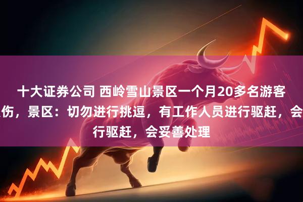 十大证券公司 西岭雪山景区一个月20多名游客被猴子咬伤，景区：切勿进行挑逗，有工作人员进行驱赶，会妥善处理